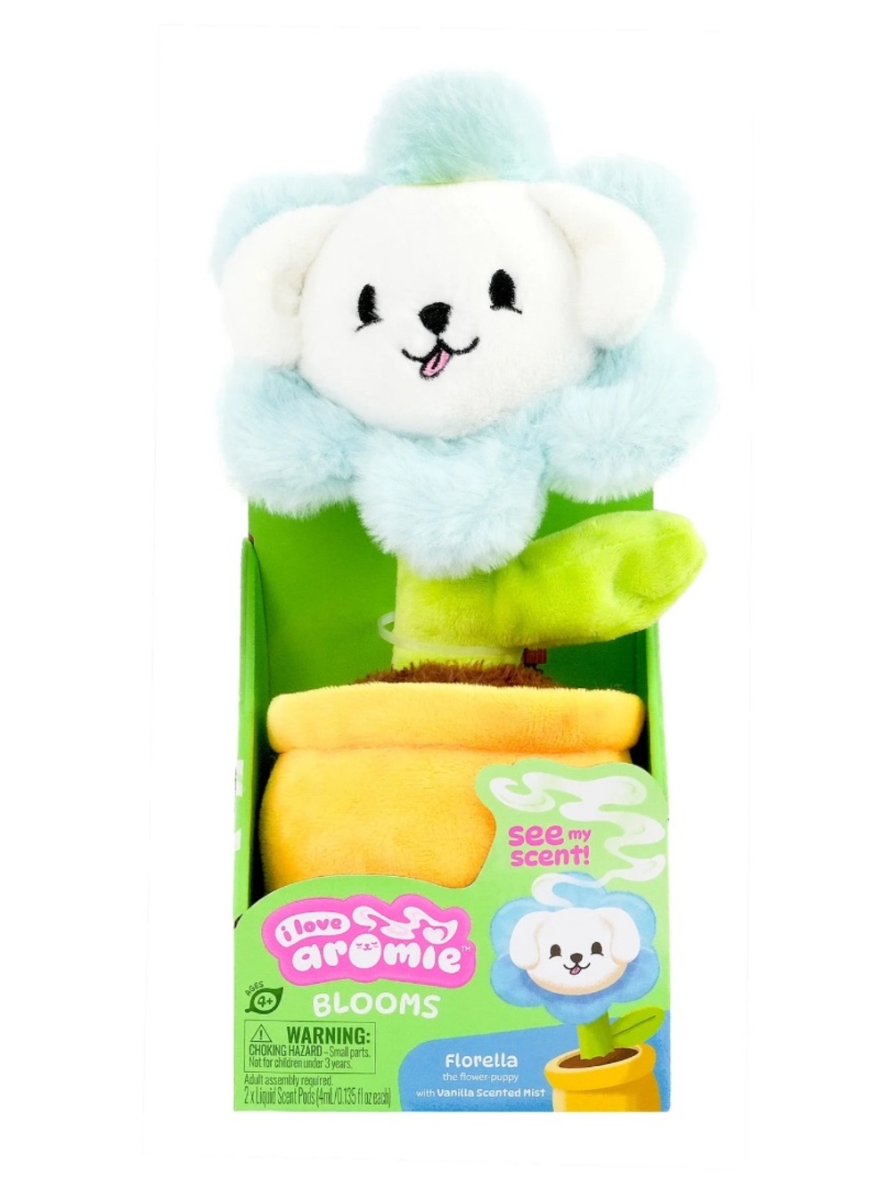 i love aromie Florella - Vanilla Scented Flower Plush with Visible Magic Mist.